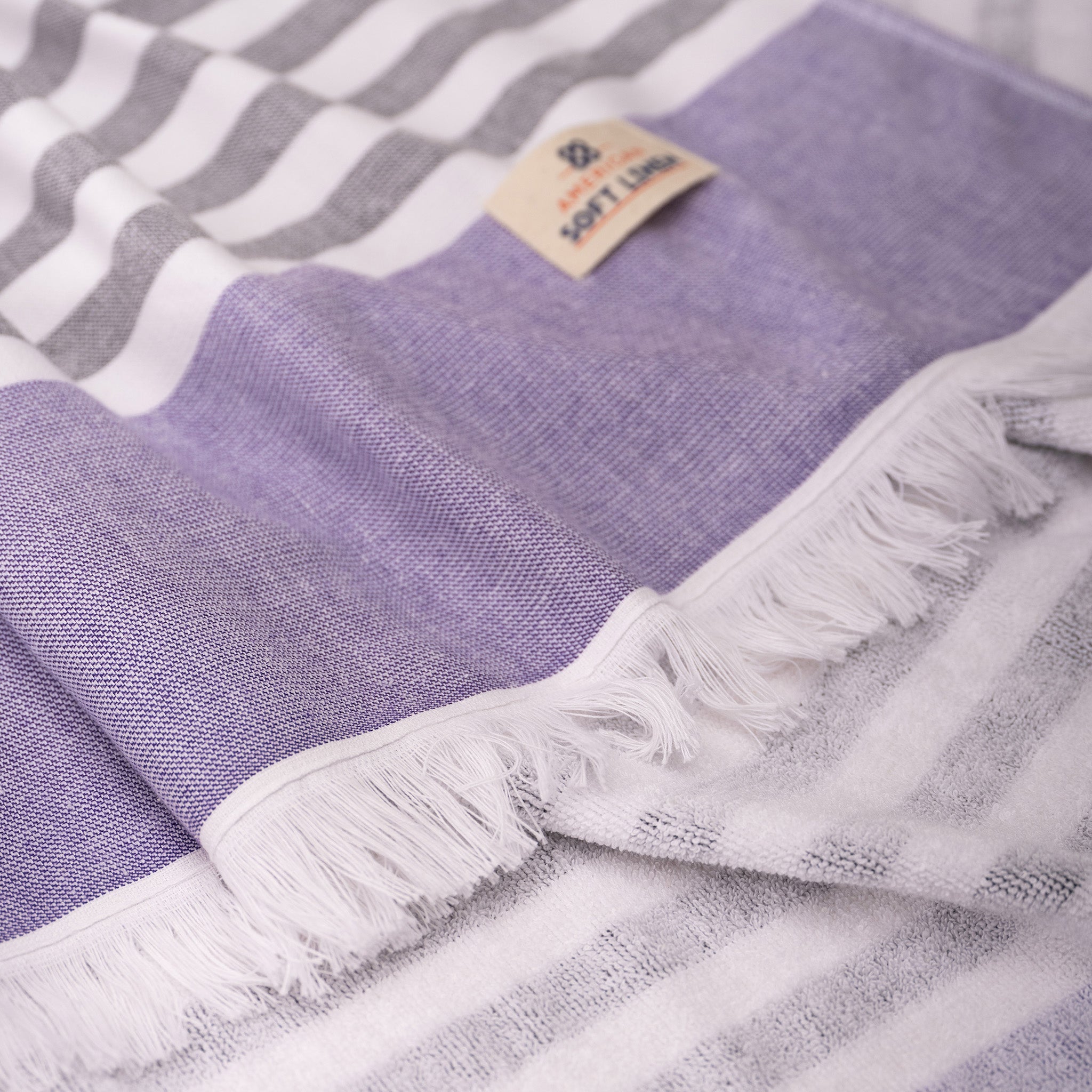 4 Packed Terry Peshtemal and Premium Beach Towel, Mediterranean Cotton Turkish Peshtemals, 35" x 60", Modern & Traditional Turkish Bath Towels