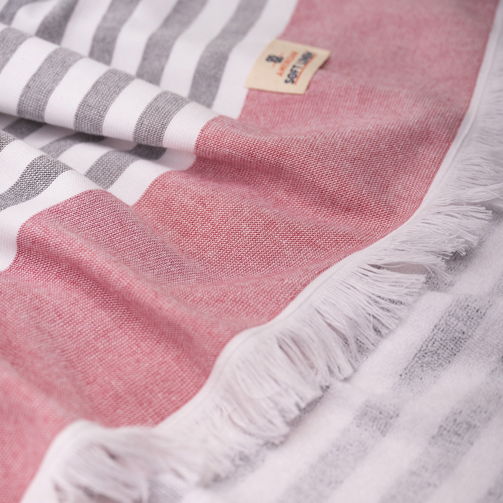 4 Packed Terry Peshtemal and Premium Beach Towel, Mediterranean Cotton Turkish Peshtemals, 35" x 60", Modern & Traditional Turkish Bath Towels