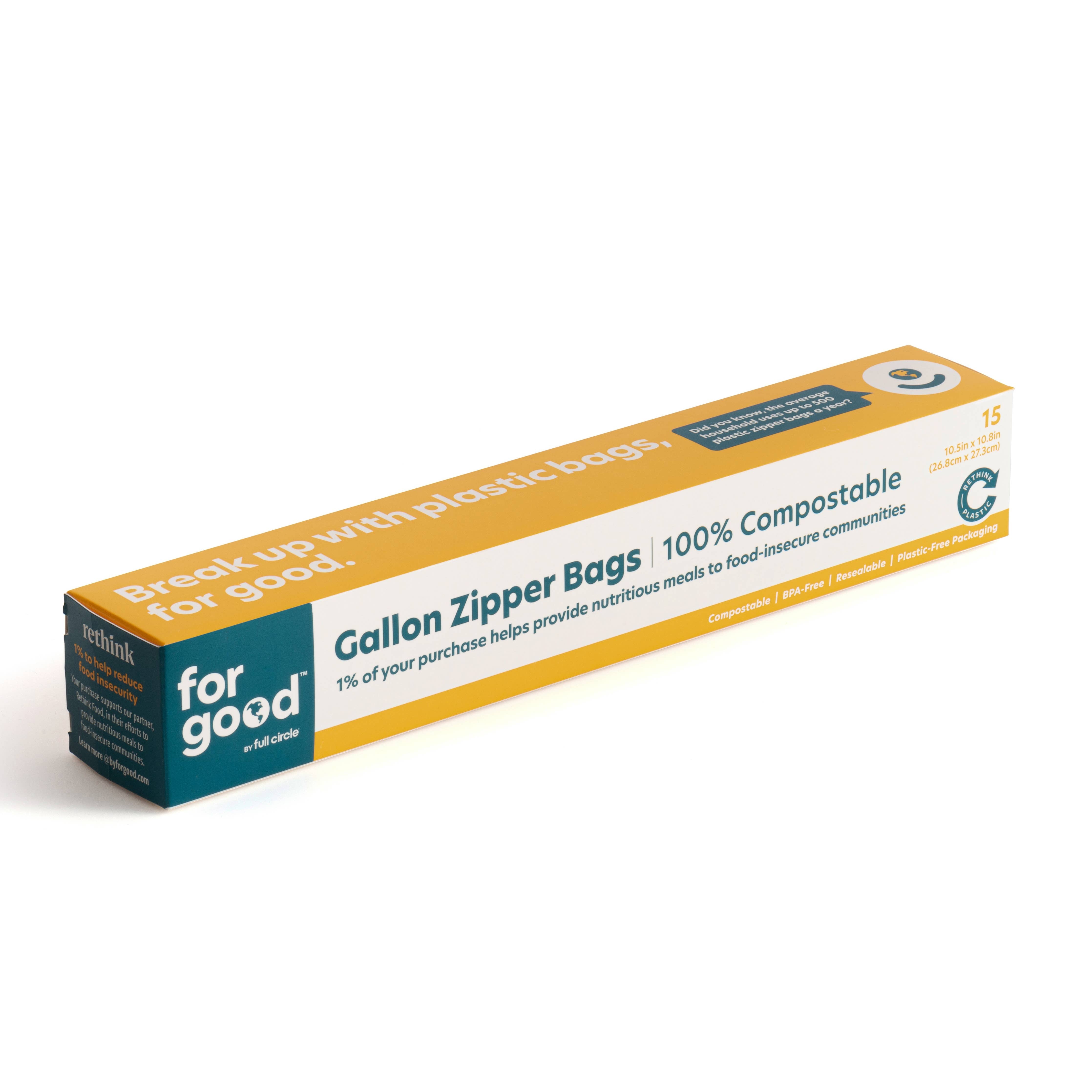 Compostable Gallon Storage Bags (25pk)