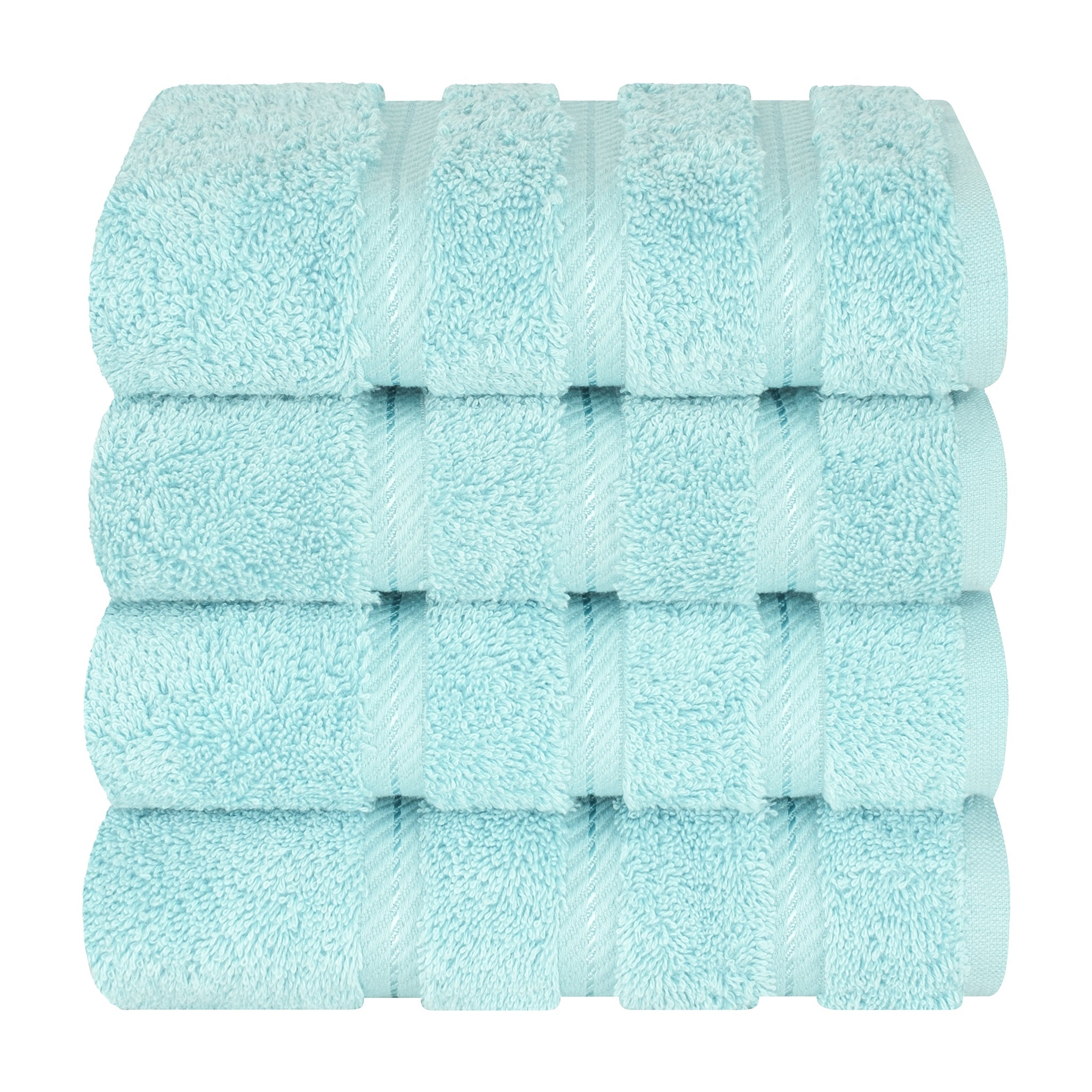 American Soft Linen 100% Cotton Turkish Towels, 4 Pack Hand Towel Set, Super Soft, Absorbent, Quick Dry Premium Towels