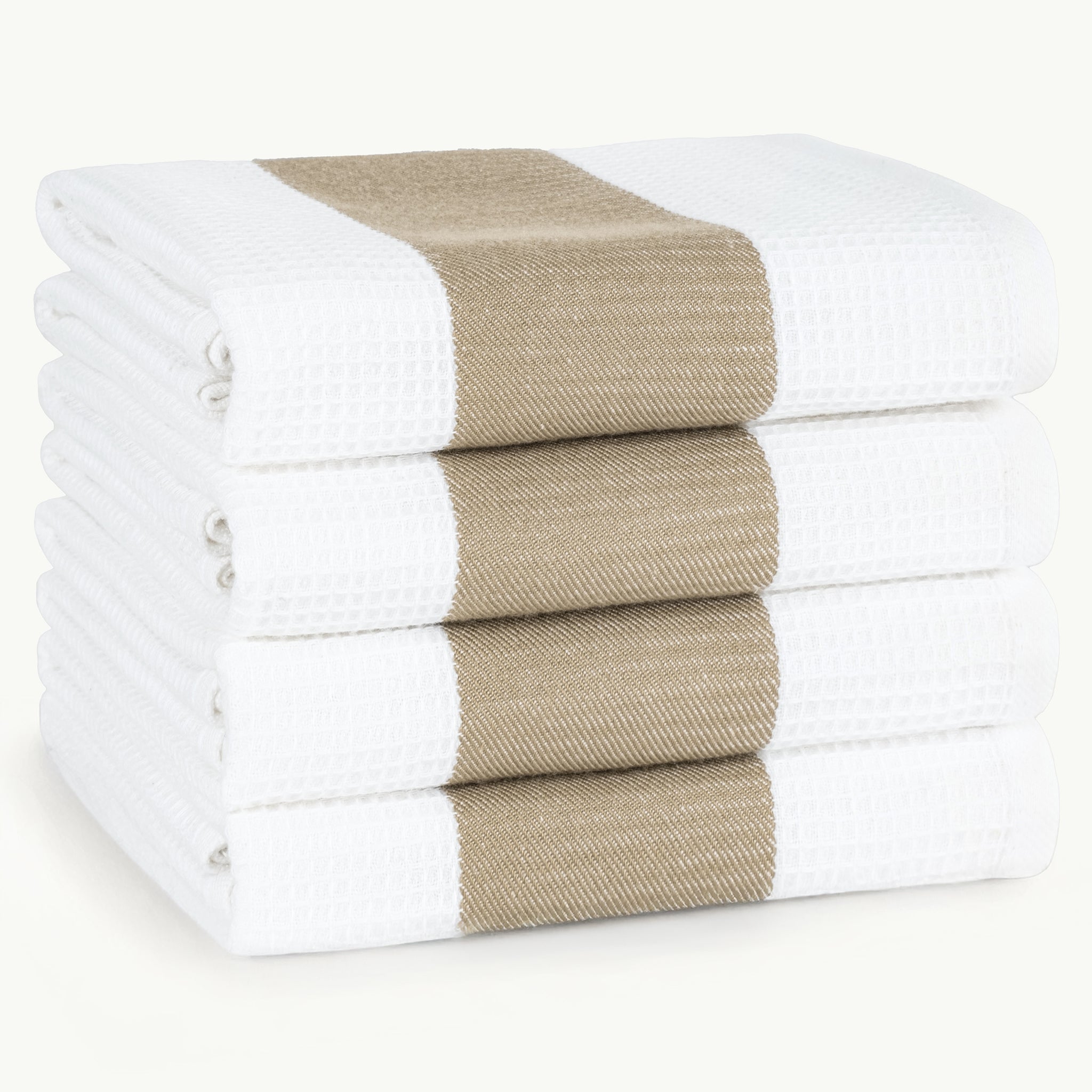 American Soft Linen 4 Packed Dish Towels, 100% Cotton Dish Cloths for Kitchen (BEST PRICEđź’– )