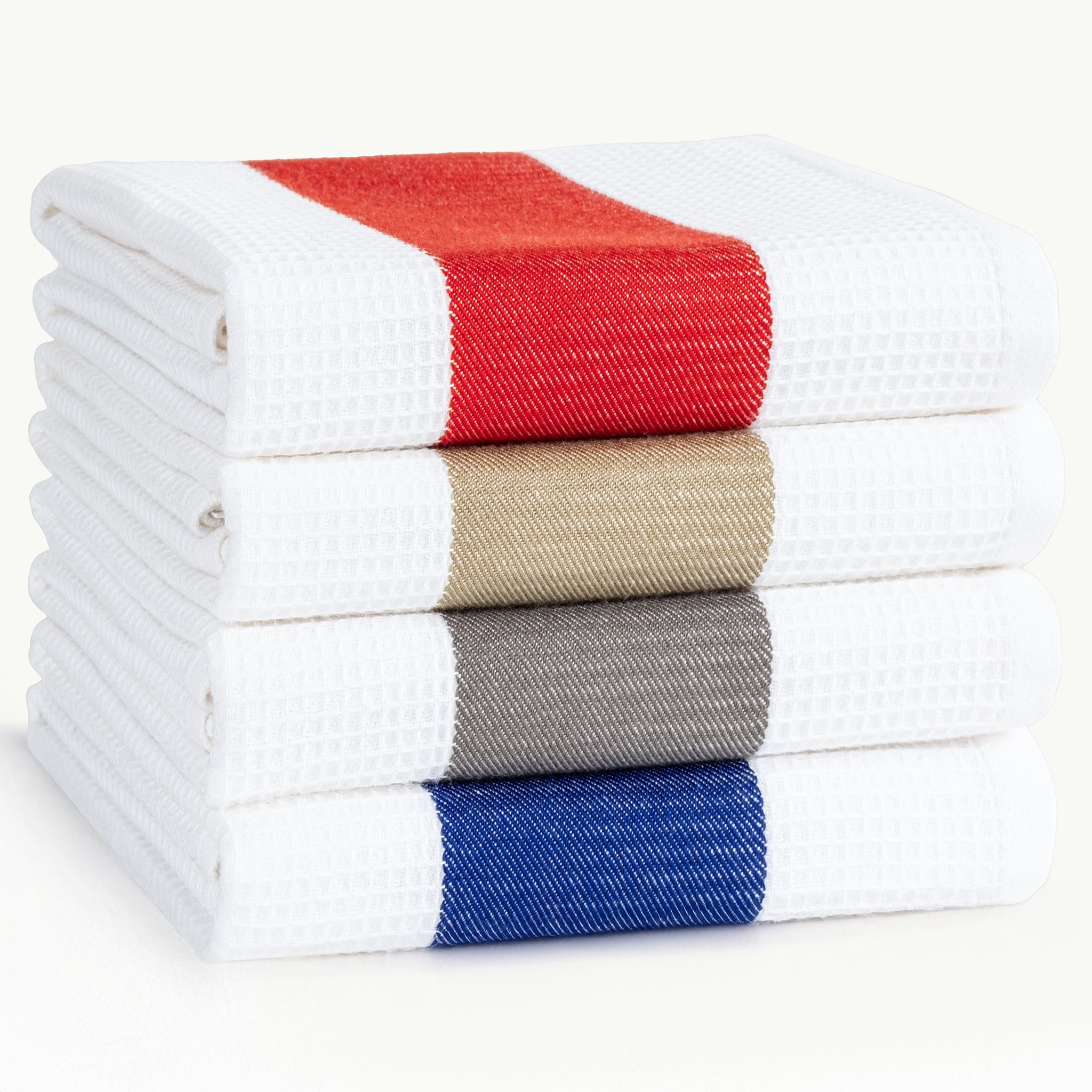 American Soft Linen 4 Packed Dish Towels, 100% Cotton Dish Cloths for Kitchen (BEST PRICEđź’– )