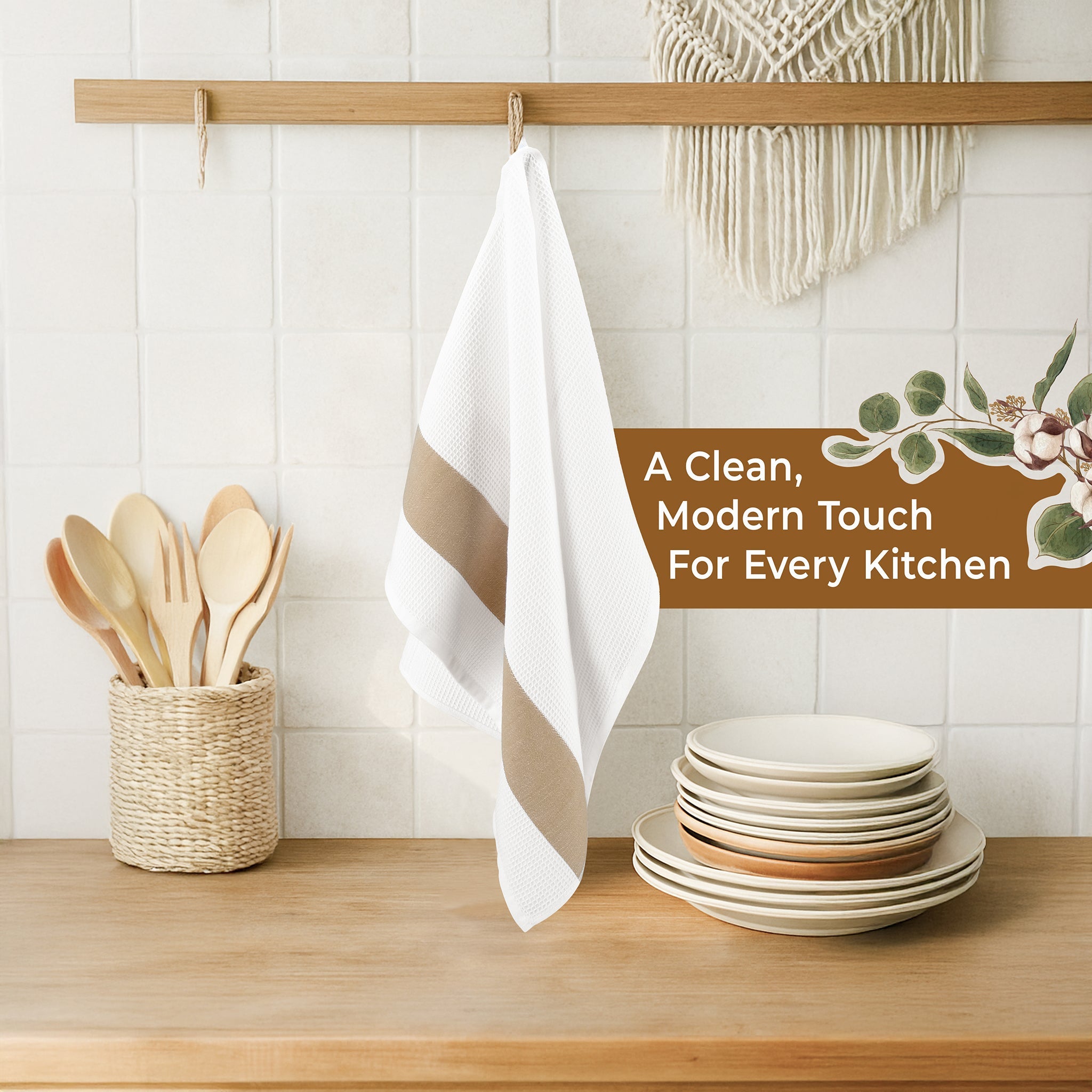 American Soft Linen 4 Packed Dish Towels, 100% Cotton Dish Cloths for Kitchen (BEST PRICEđź’– )