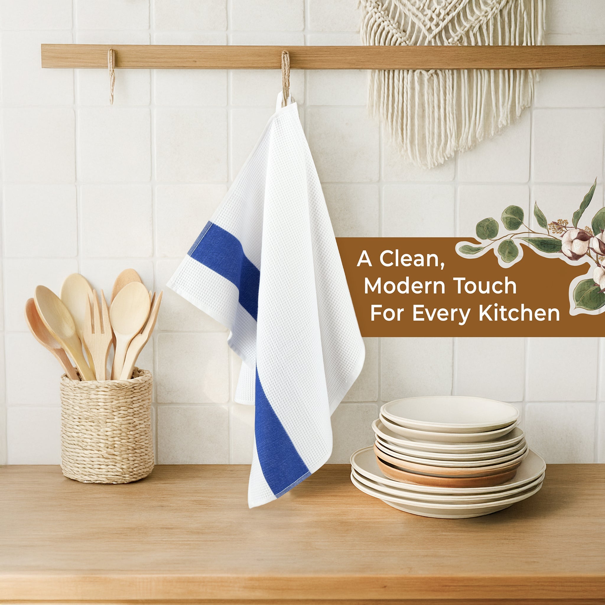 American Soft Linen 4 Packed Dish Towels, 100% Cotton Dish Cloths for Kitchen (BEST PRICEđź’– )