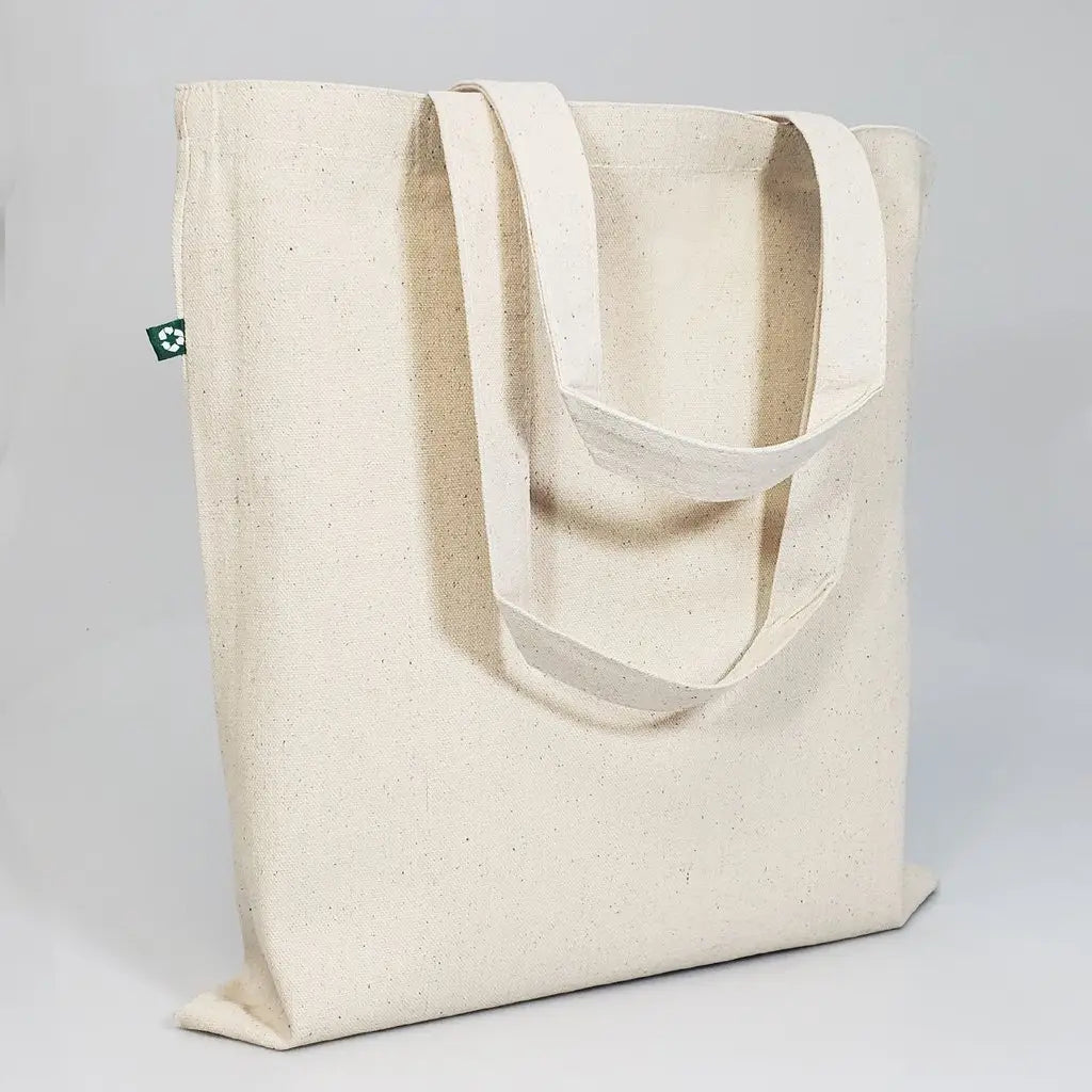 Recycled Canvas Tote Bag – Natural | Reusable Eco-Friendly Shopping & Everyday Tote