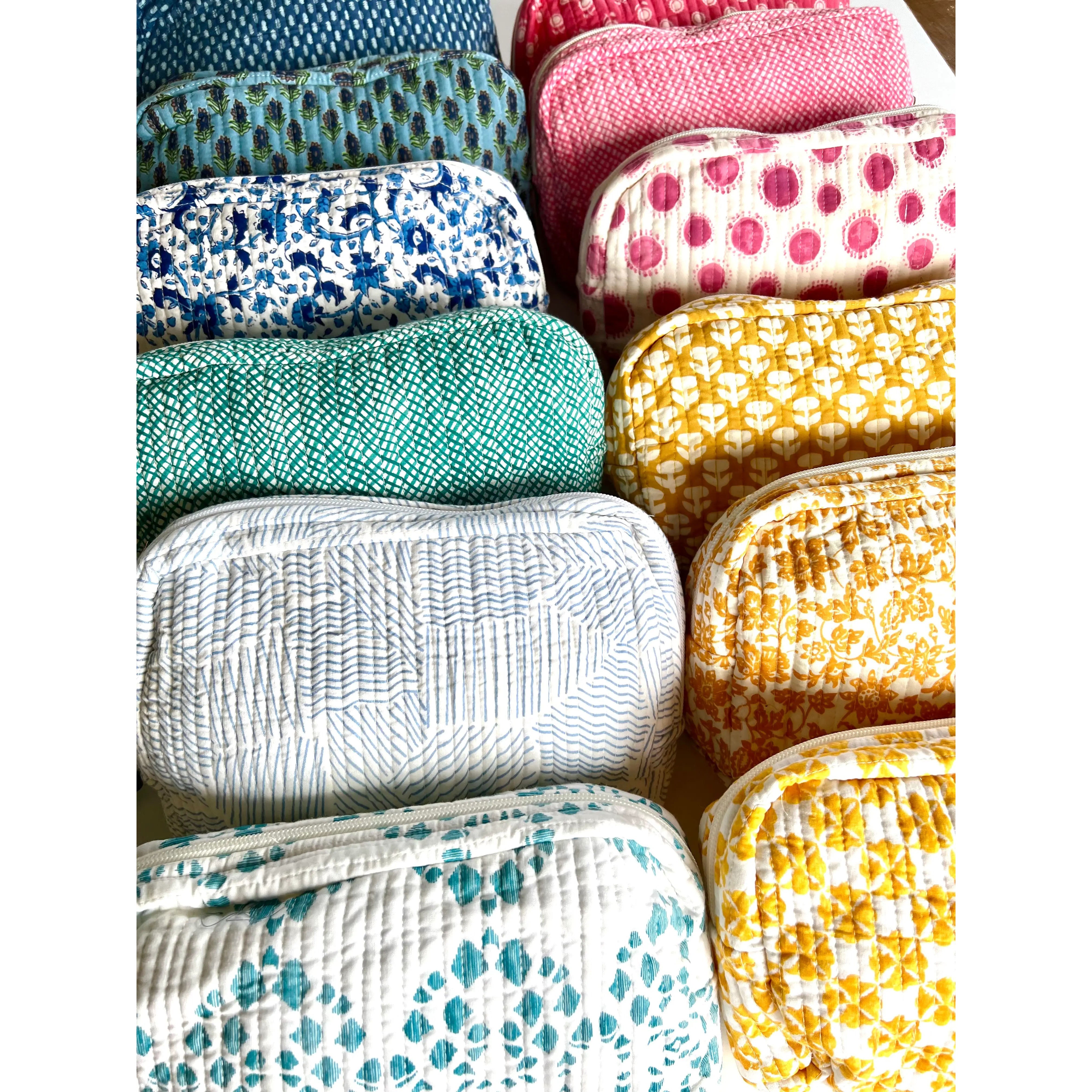 Travel Pouch Made from Upcycled Fabric