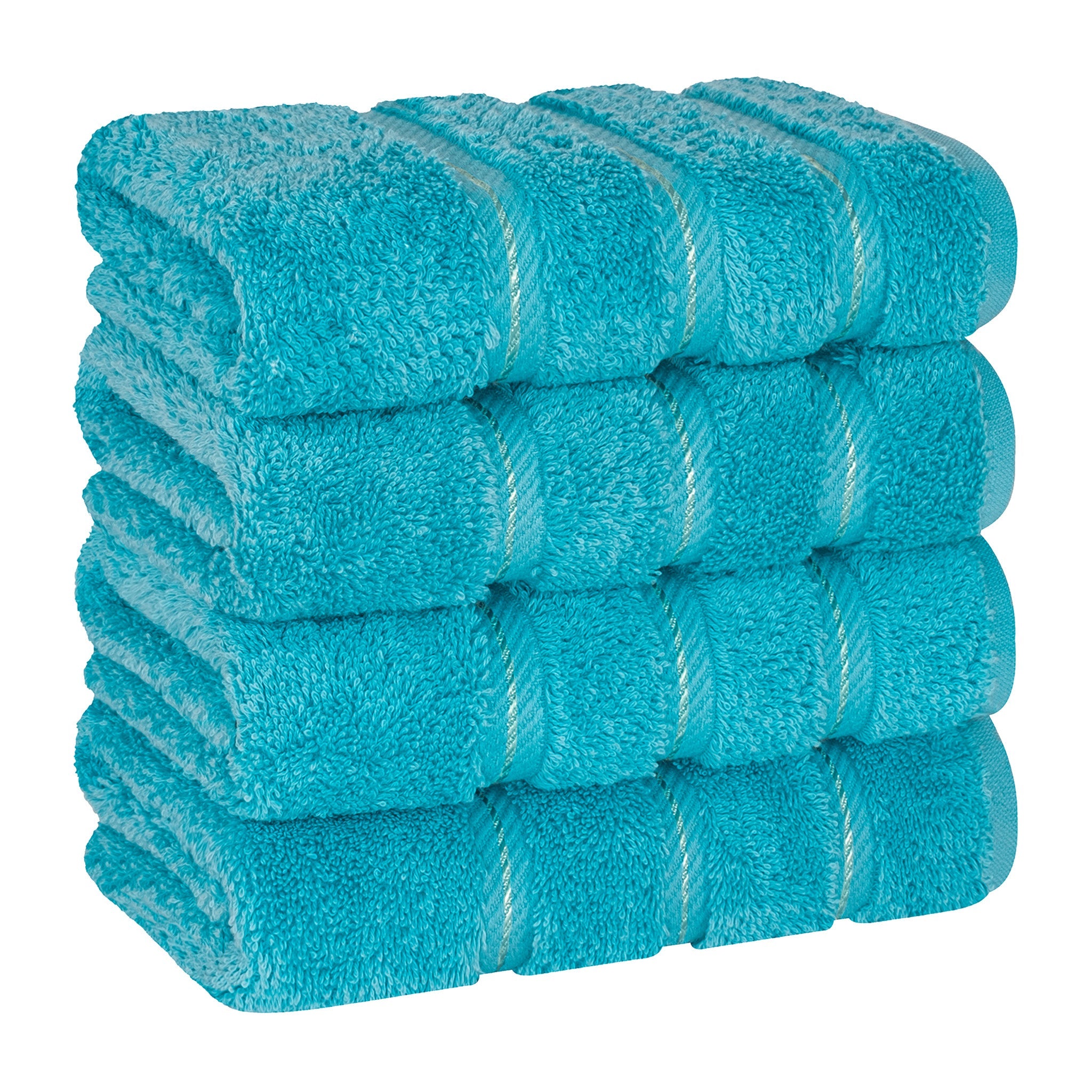 American Soft Linen 100% Cotton Turkish Towels, 4 Pack Hand Towel Set, Super Soft, Absorbent, Quick Dry Premium Towels
