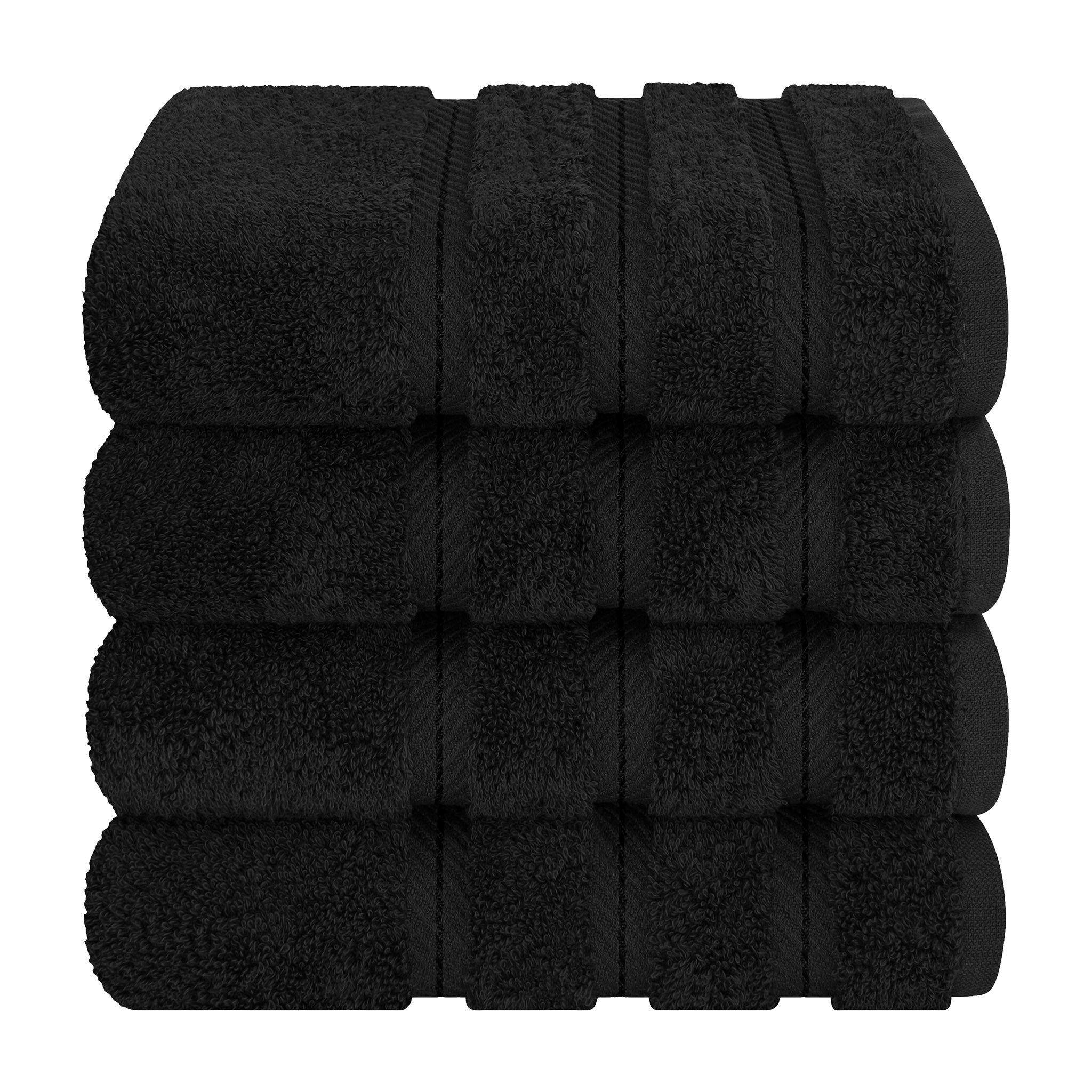 American Soft Linen 100% Cotton Turkish Towels, 4 Pack Hand Towel Set, Super Soft, Absorbent, Quick Dry Premium Towels