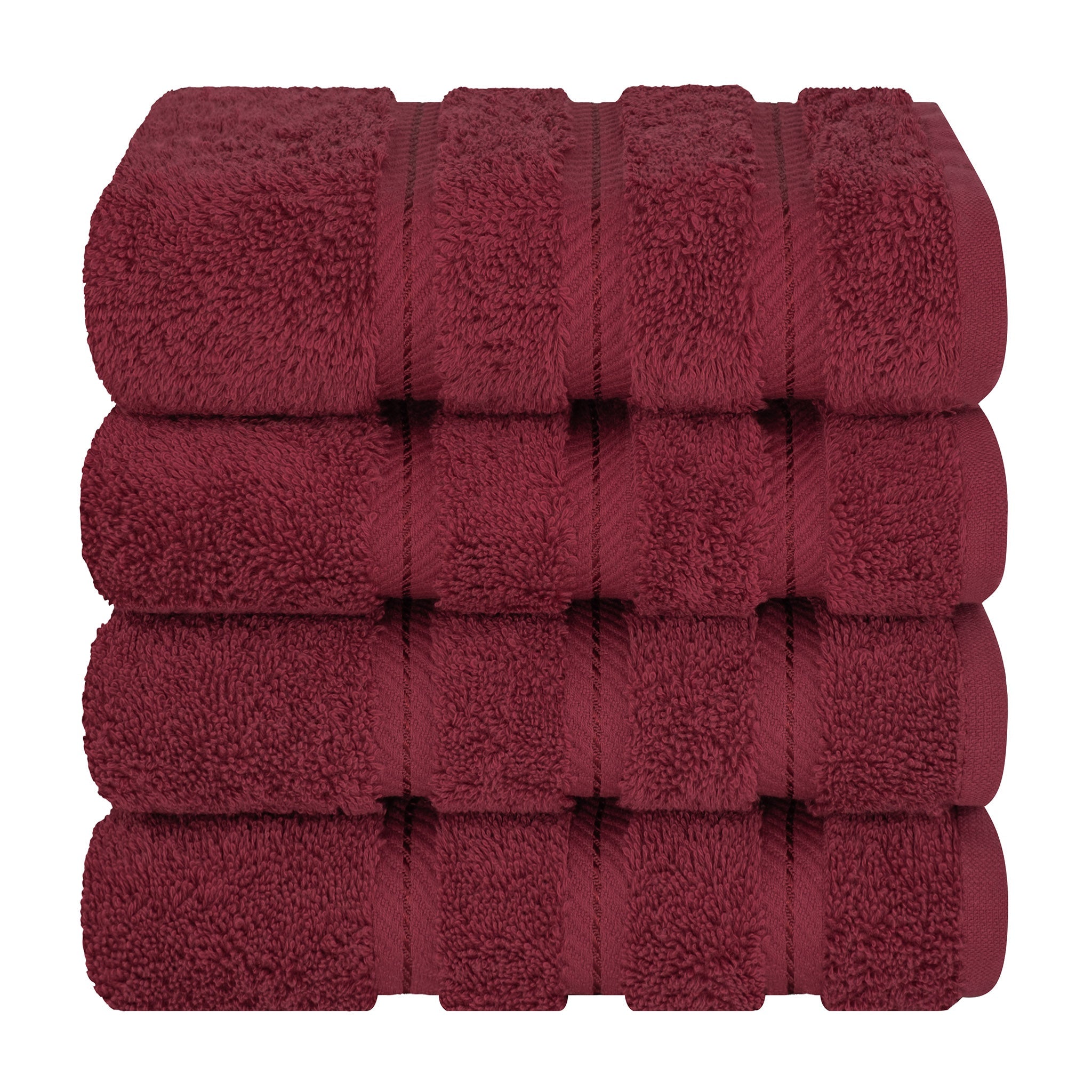 American Soft Linen 100% Cotton Turkish Towels, 4 Pack Hand Towel Set, Super Soft, Absorbent, Quick Dry Premium Towels