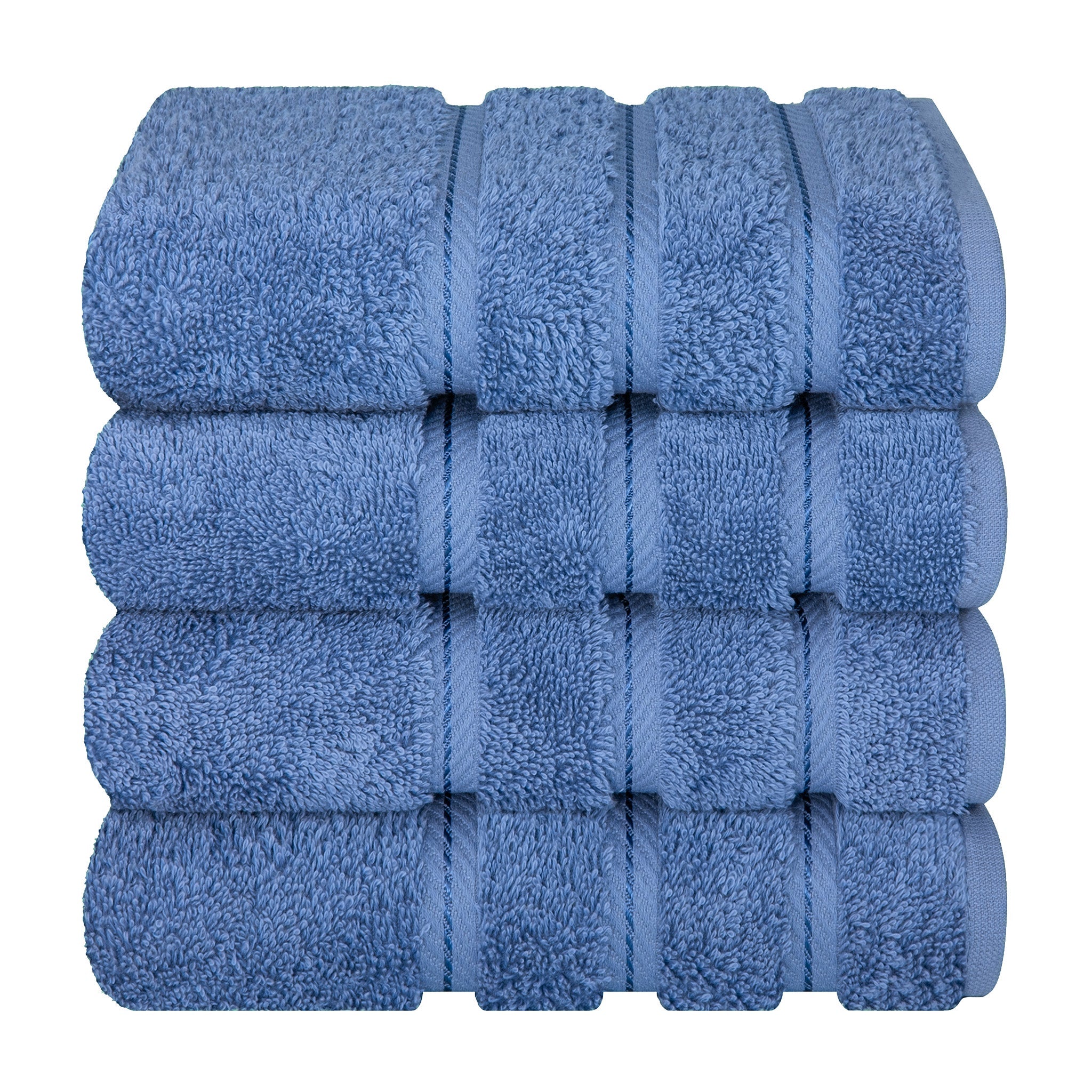American Soft Linen 100% Cotton Turkish Towels, 4 Pack Hand Towel Set, Super Soft, Absorbent, Quick Dry Premium Towels