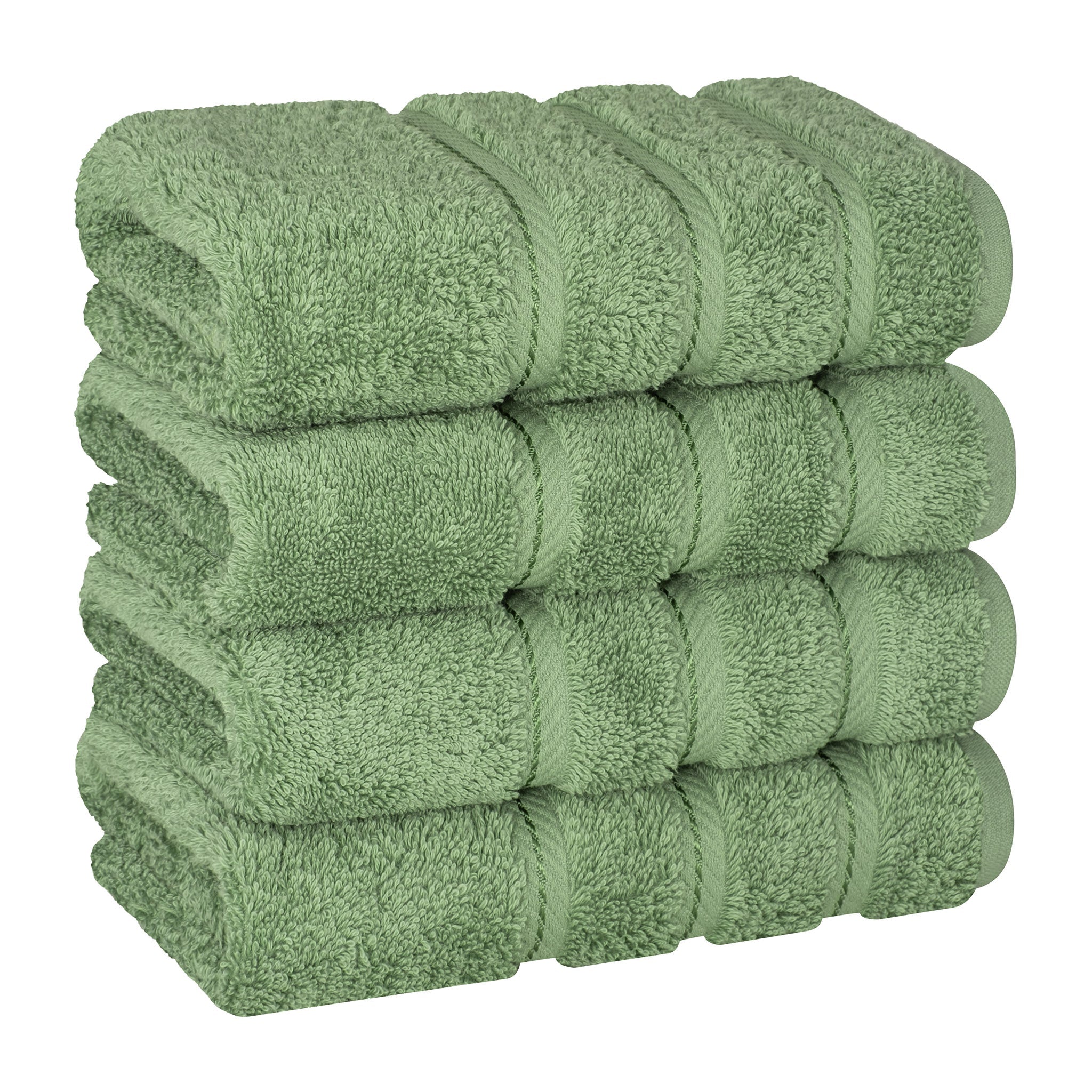 American Soft Linen 100% Cotton Turkish Towels, 4 Pack Hand Towel Set, Super Soft, Absorbent, Quick Dry Premium Towels
