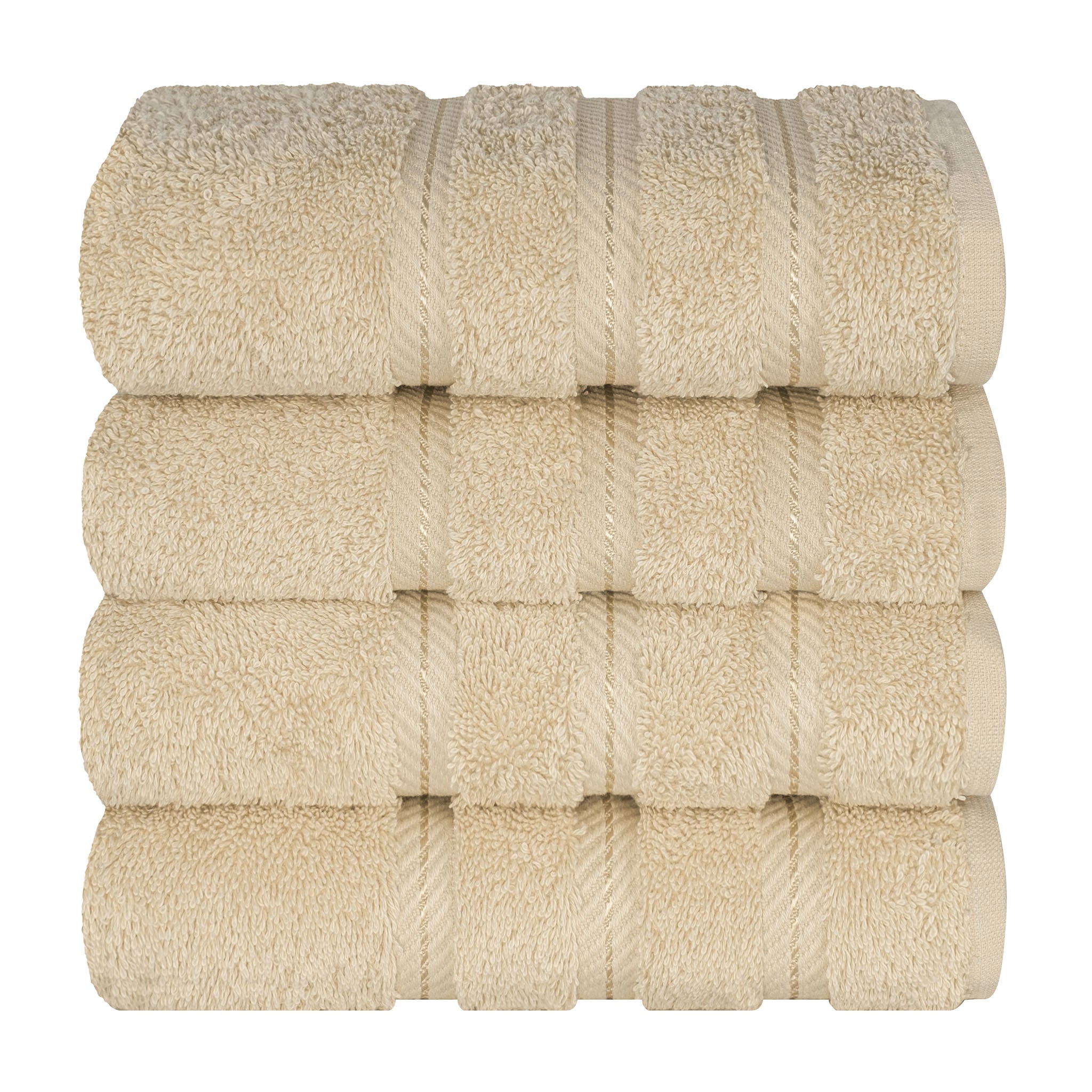 American Soft Linen 100% Cotton Turkish Towels, 4 Pack Hand Towel Set, Super Soft, Absorbent, Quick Dry Premium Towels
