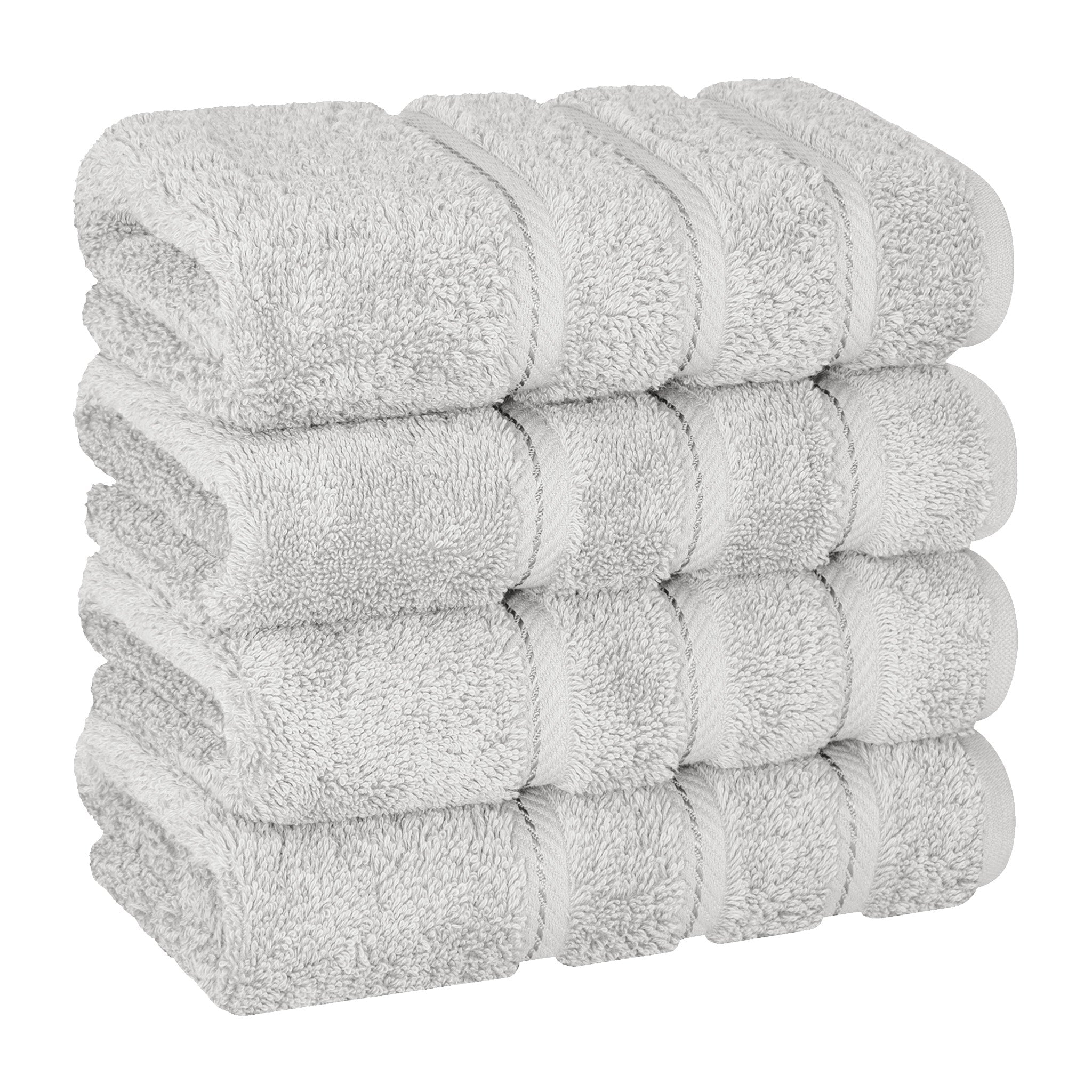 American Soft Linen 100% Cotton Turkish Towels, 4 Pack Hand Towel Set, Super Soft, Absorbent, Quick Dry Premium Towels
