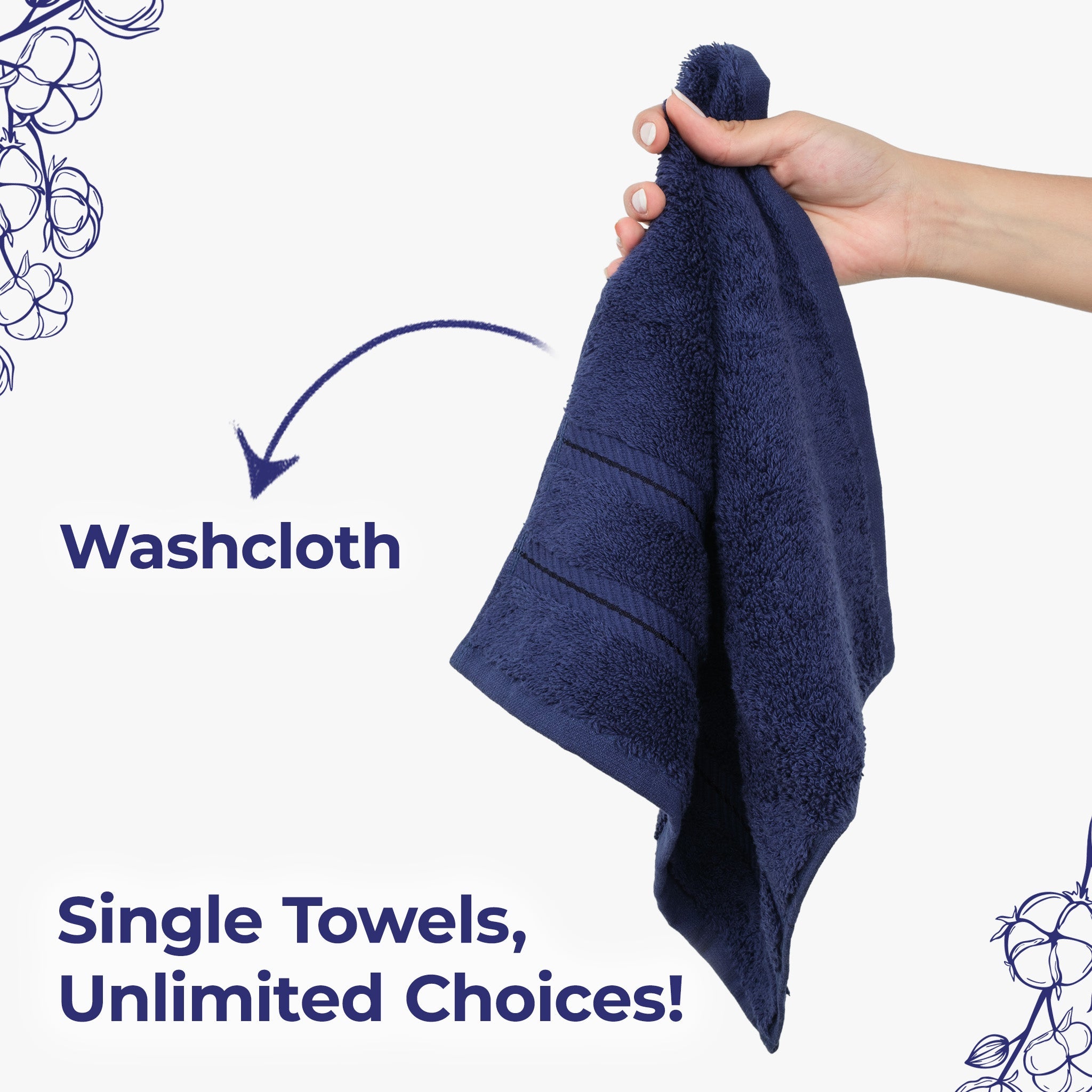 American Soft Linen Single Piece 100% Cotton Turkish Towels with 20 Different Colors, Create Your Set