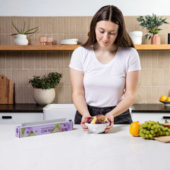 Home Compostable Cling Wrap. Keeps Food Fresh & Safe.