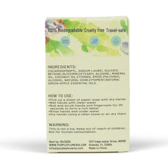 Biodegradable Soap Sheets. Perfect for Camping & Travel