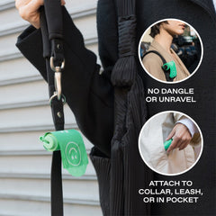 Premium Dog Poop Bag Dispenser + 15 Bags