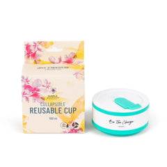 Portable Silicone Cup, Collapsible & Sustainable. Perfect for Travel. Teal, Navy or Mauve