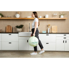 Compostable Kitchen Garbage Bags – 13 Gallon & 3 Gallon Sizes. Durable & Leak Proof