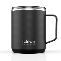 Ceramic Lined Insulated Coffee Mug with Lid - 12oz | Clean Hydration Co.
