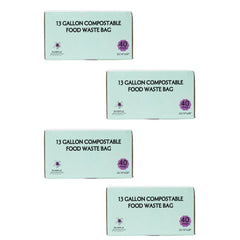 Compostable Kitchen Garbage Bags – 13 Gallon & 3 Gallon Sizes. Durable & Leak Proof
