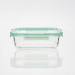 Glass Containers with Flexible Silicone Lids - Set of 3