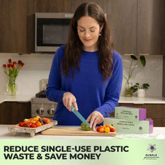 Compostable Resealable Bags. Eco-Friendly & Durable. Snack, Sandwich, Quart & Gallon Sizes