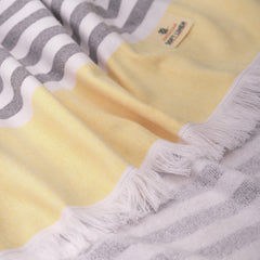 4 Packed Terry Peshtemal and Premium Beach Towel, Mediterranean Cotton Turkish Peshtemals, 35" x 60",  Modern & Traditional Turkish Bath Towels