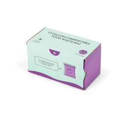 Compostable Kitchen Garbage Bags – 13 Gallon & 3 Gallon Sizes. Durable & Leak Proof