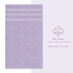 American Soft Linen 100%  Cotton Turkish Towels, 4 Pack Hand Towel Set, Super Soft, Absorbent, Quick Dry Premium Towels