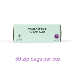 Compostable Resealable Bags. Eco-Friendly & Durable. Snack, Sandwich, Quart & Gallon Sizes