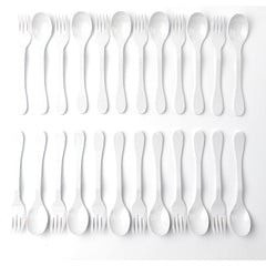 KNORK Eco 24 Pack Bamboo Flatware Set