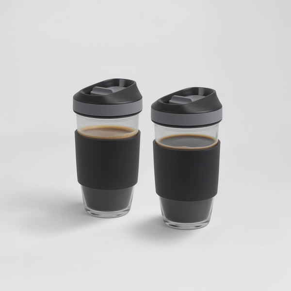 Borosilicate Glass Coffee Cups (2 Cups)
