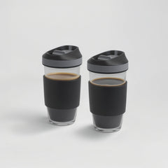 Borosilicate Glass Coffee Cups (2 Cups)