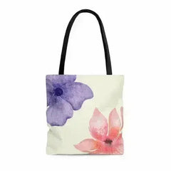 Floral Beach Tote - Double-Sided Print Polyester Bag | Femstylo