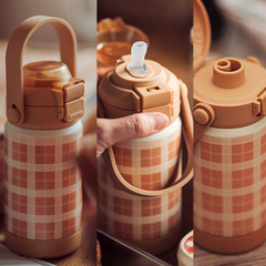 Sip + Chug 2 in 1 Thermo Water Bottle 12 oz. | Scandi Floral