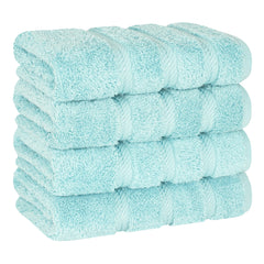 American Soft Linen 100%  Cotton Turkish Towels, 4 Pack Hand Towel Set, Super Soft, Absorbent, Quick Dry Premium Towels