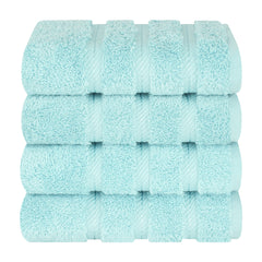 American Soft Linen 100%  Cotton Turkish Towels, 4 Pack Hand Towel Set, Super Soft, Absorbent, Quick Dry Premium Towels