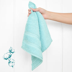 4 Piece 100% Cotton Softness, Elegance, Comfort Washcloth Turkish Towel Set