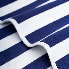 American Soft Linen, Premium Cotton 4 Pack Beach Towels, 30" x 60" Cabana Striped Pool Towels