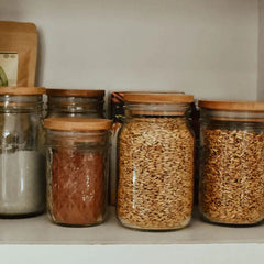 Bamboo Jar Lids – Plastic-Free Storage for Mason Jars | Regular & Wide Mouth