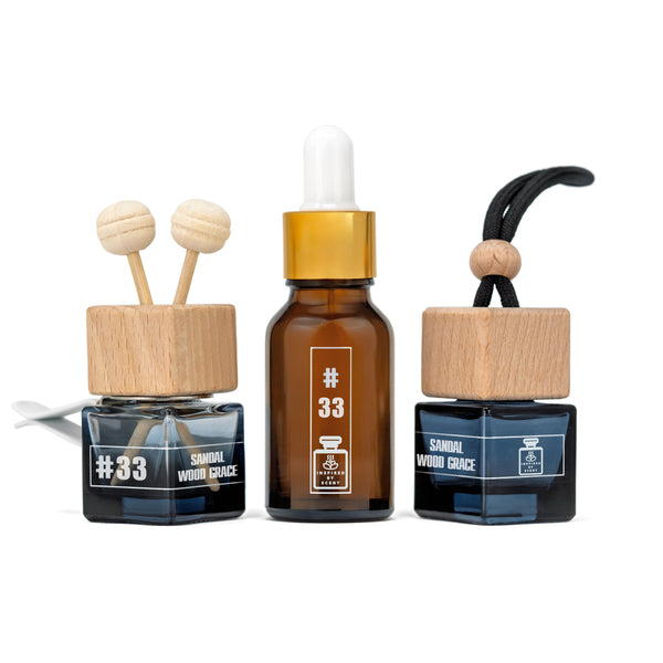 Car Air Freshener – Santal 33 Inspired (Sandalwood Grace)
