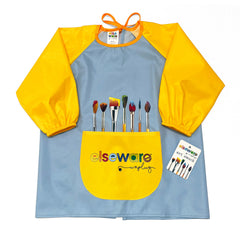 Mess-Free Kids Paint Bundle | All-Natural Finger Paint & Art Smock Set