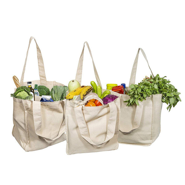 Organic Cotton Mesh Tote Bag – 6-Compartment Produce Bag
