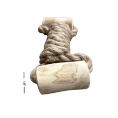 hemp rope + coffee wood toy