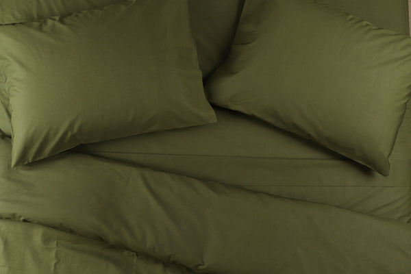 Crisp Percale Cotton Bed Sheets