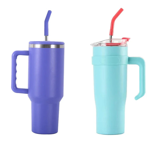 DecorBites™ 40oz Stainless Steel Sippy Cup Thermo Bottle for Coffee Travel Mug