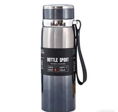 1L Stainless Steel Thermal Water Bottle | Vacuum Insulated | Hot & Cold | Leakproof Lid