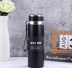 1L Stainless Steel Thermal Water Bottle | Vacuum Insulated | Hot & Cold | Leakproof Lid