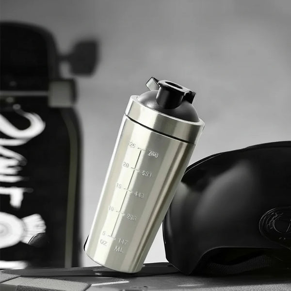 Stainless Steel Protein Shaker Bottle | Leak Proof Gym Shaker | 500ml / 750ml